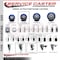 Service Caster 3.5'' SS Blue Poly Swivel 1-1/2'' Expanding Stem Caster with Brake SCC-SSEX20S3514-PPUB-BLUE-TLB-112 - alternate 4